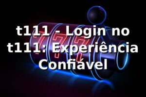 t111 - Login no t111: Experiência Confiável